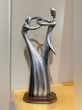 Abstract Figures Sculpture Modern Family Decor Art Husband Wife Marriage